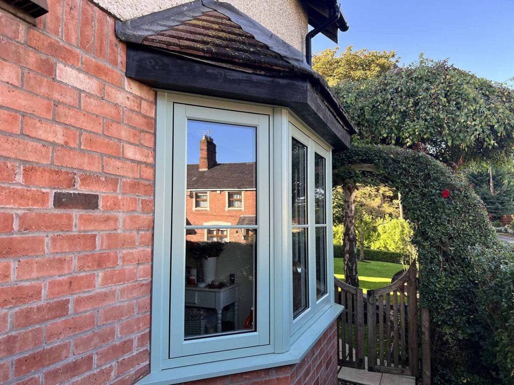 side view of chartwell green bay flush window